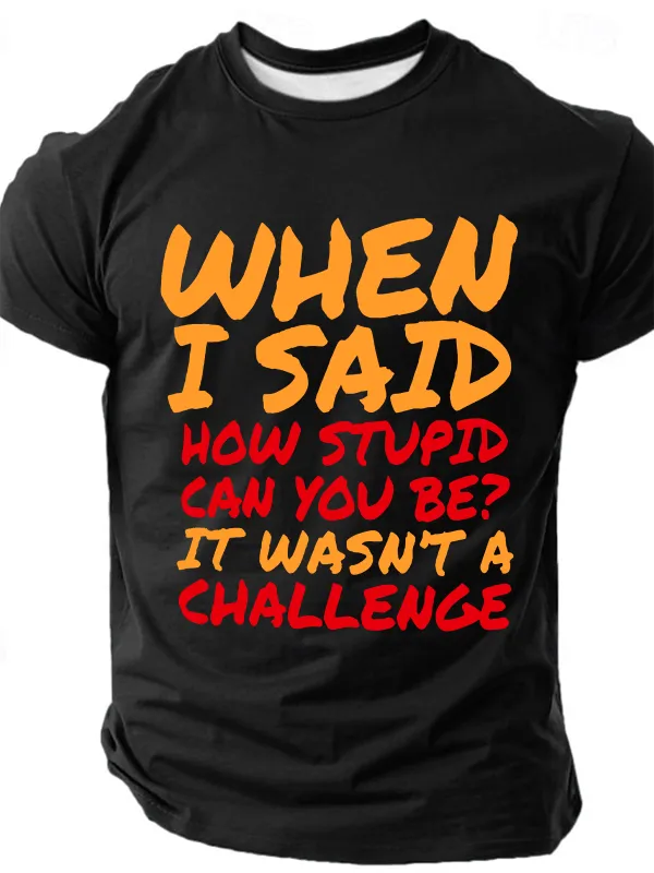 Image of Sarcastic Quotes For Stupid People Cotton T-Shirt