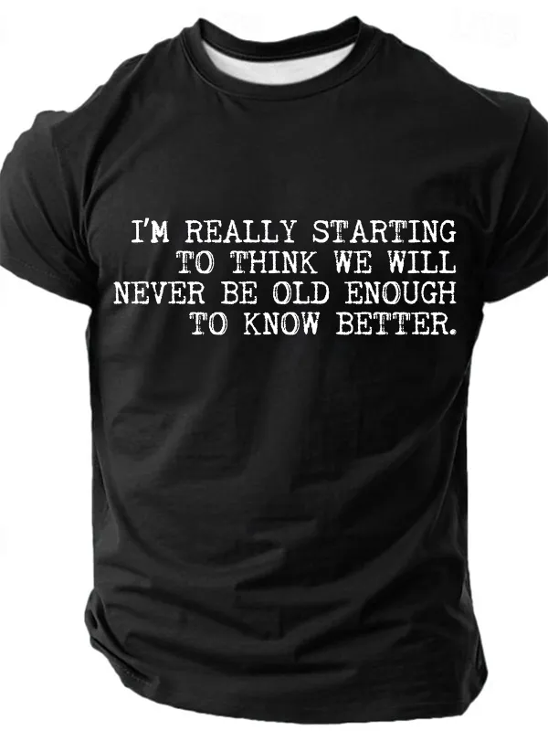 Image of Best Friend We Will Never Be Old Enough To Know Better-Man Cotton T-Shirt