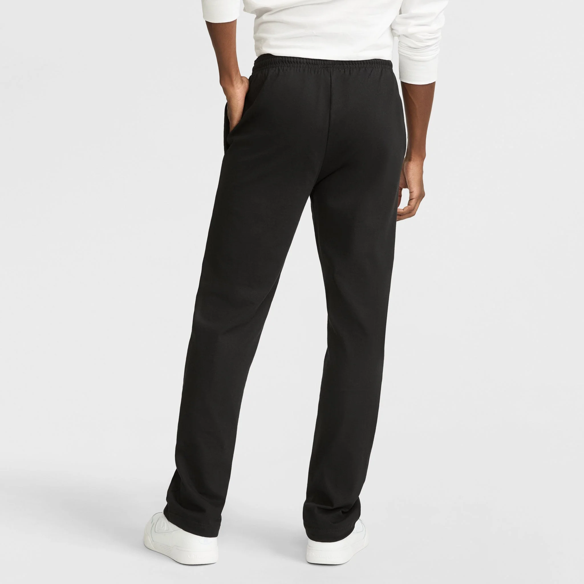Image of Lightweight Lounge Pants, Open Hem, C Logo