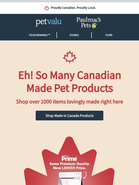 SAVE on so many Made in Canada brands like Benny Bully’s, This & That Crack Nip cat treats and more before June 4.