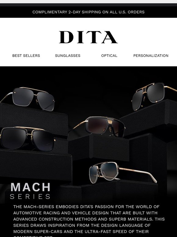 Inspired by Supercars. Crafted by DITA.