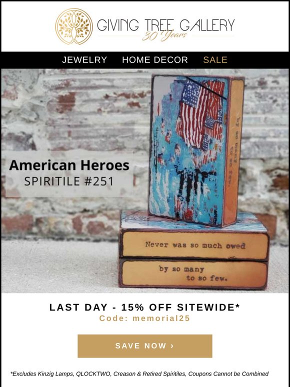 Final Hours: 15% OFF Sitewide Ends Soon