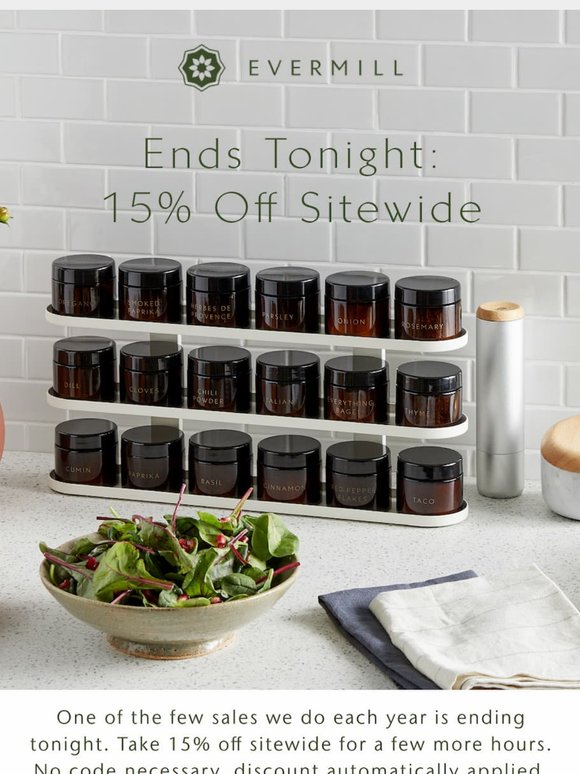 Don’t miss out: Final hours for 15% off!