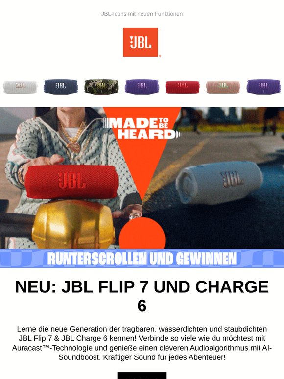 NEU: JBL Flip 7 & Charge 6