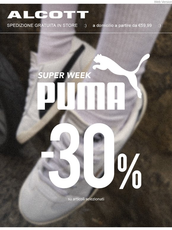 -30% di sconto sulle tue prossime PUMA 👉