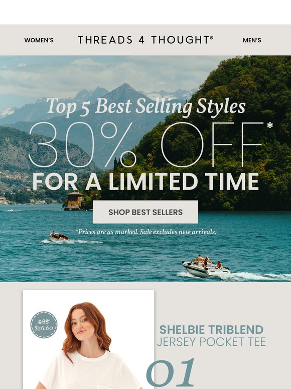 Top 5 Best Selling Styles - 30% OFF