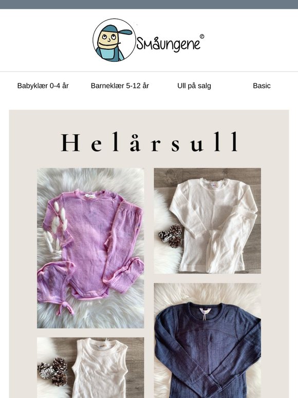 Helårsull i ull og silke er en ☀️-eklar favoritt nå!🥶