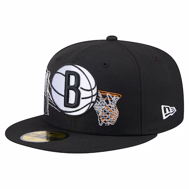  New Era Black  State Stitch 59FIFTY Fitte...