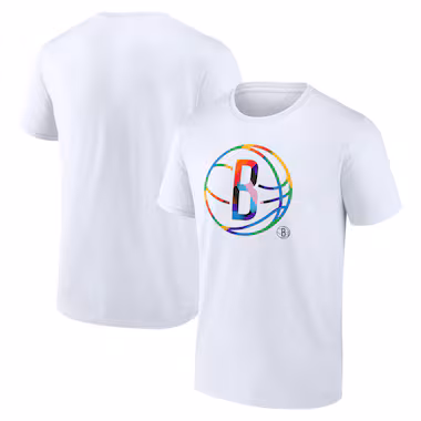  White  Team Logo Pride T-Shirt