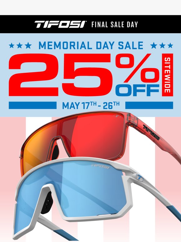 This sale is on it's final lap 🏁