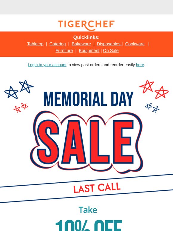 Memorial Day Sale Extended