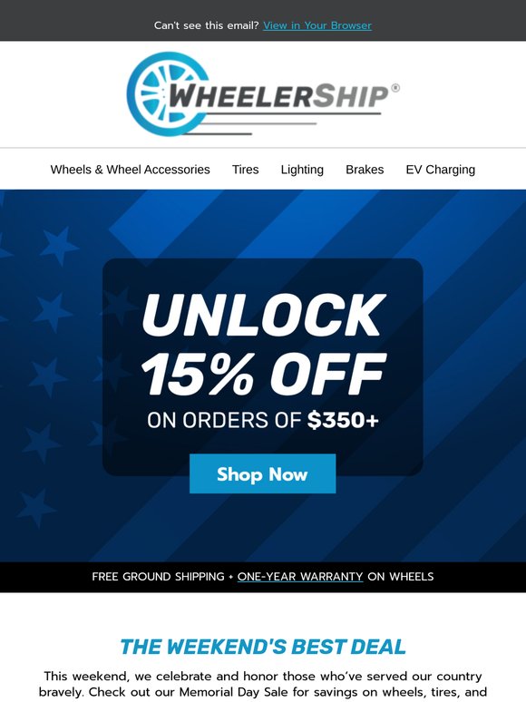 Don’t Miss Our Memorial Day Sale!
