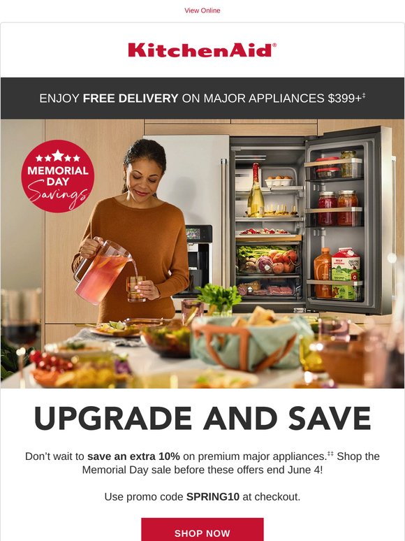 It’s the best time to save 10% on major appliances!