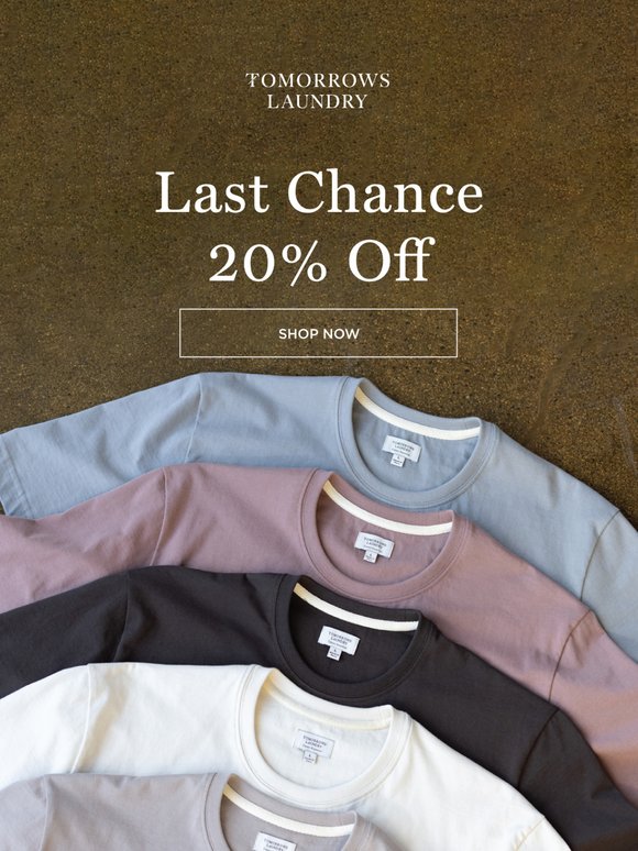 Ends Tonight: 20% Off + $50 Essentials Club