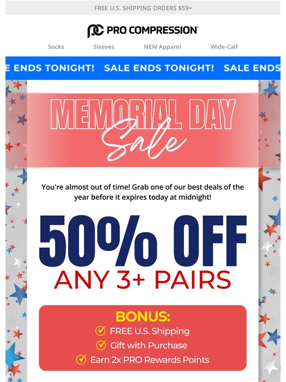 50% OFF Memorial Day Sale—Don't miss out!