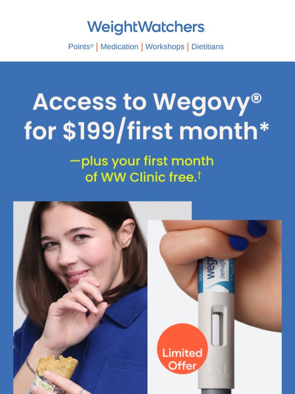 NEW: Wegovy® at a lower cost