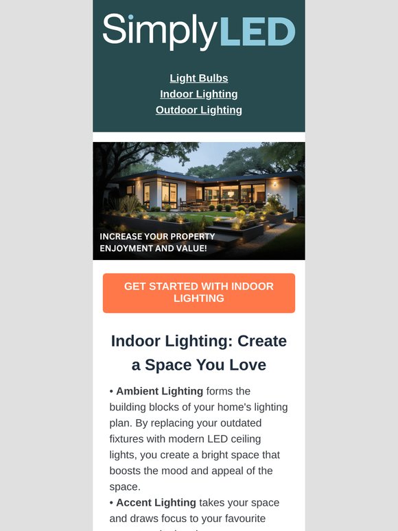 Lighting Can Boost your Property Value!