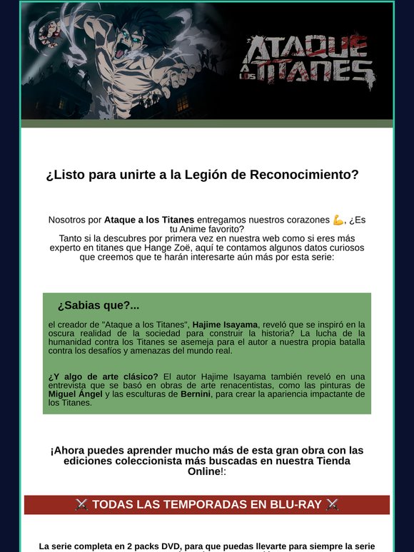¿Hay algo más épico que Ataque a los Titanes?