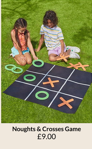 Noughts and crosses game nine pounds.