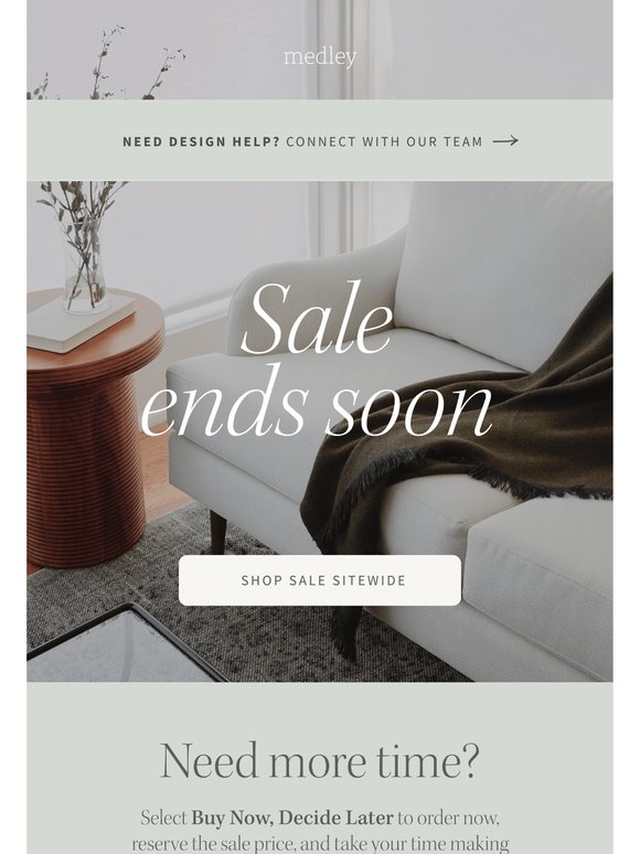 Sale ends tomorrow →