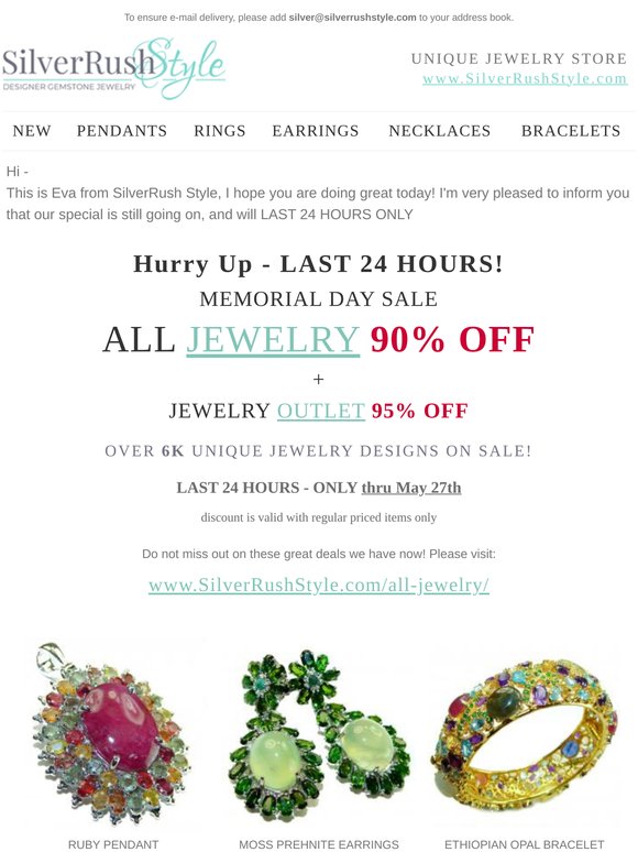 Hurry Up - All 💎 Jewelry 90% Off - Last 24H