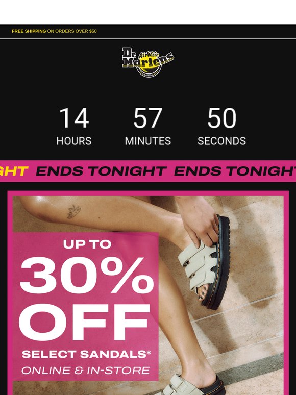 Our sale ends tonight