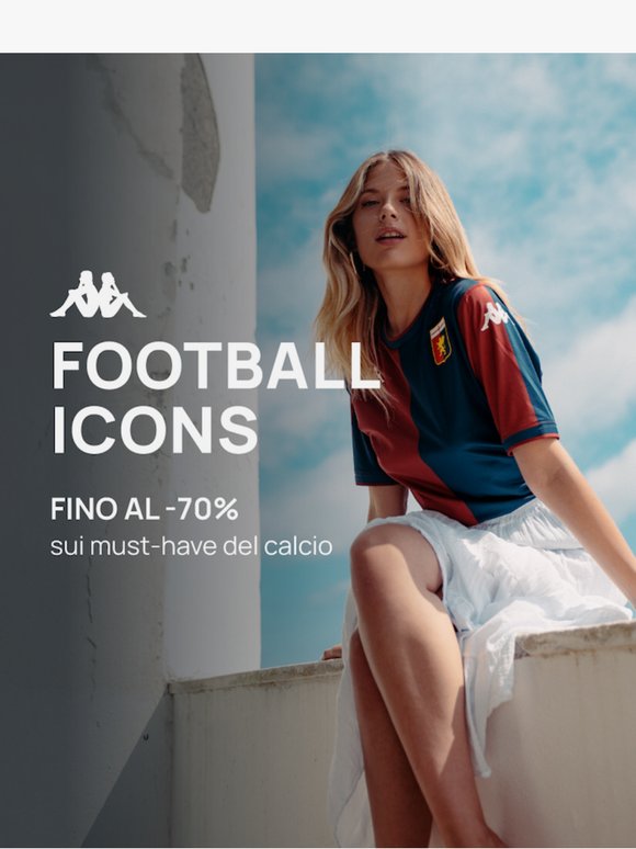 Fino al -70% su articoli calcio Kappa
