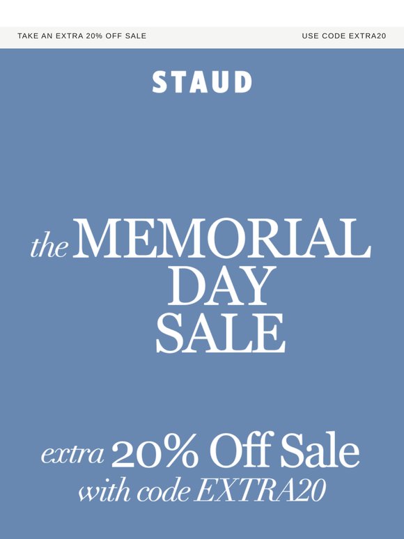 MEMORIAL DAY SALE ENDS TONIGHT