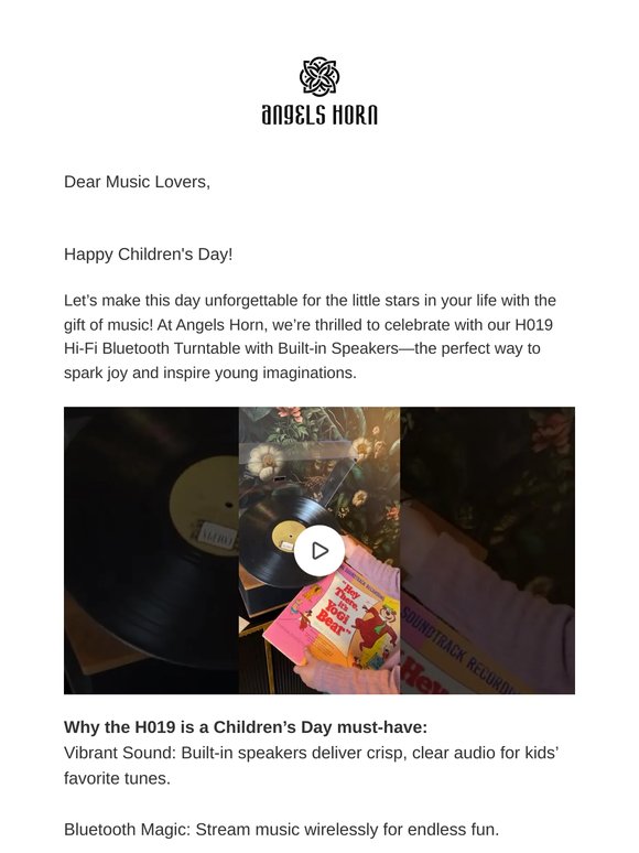 Spin the Fun this Children's Day with Angels Horn!
