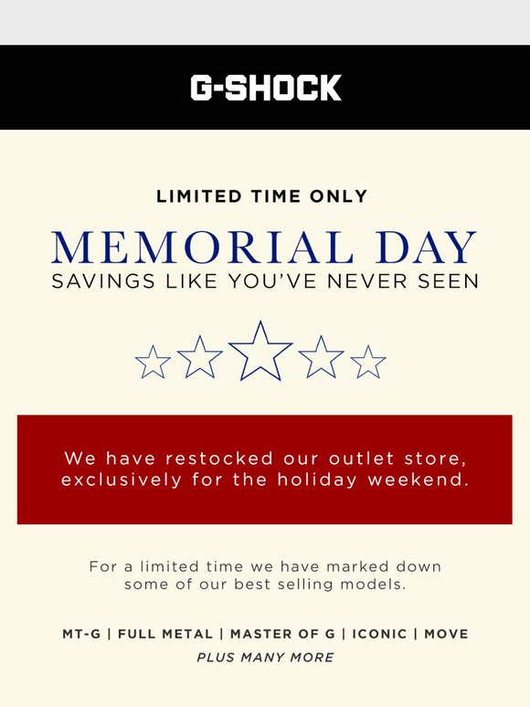 Take Advantage Of Memorial Day Savings