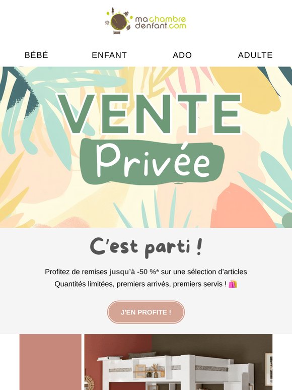🎉 C’est parti ! La Vente Privée est ouverte !
