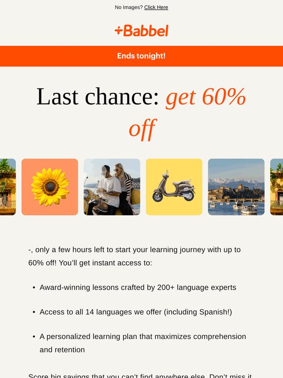 👀 Your 60% discount ends tonight!