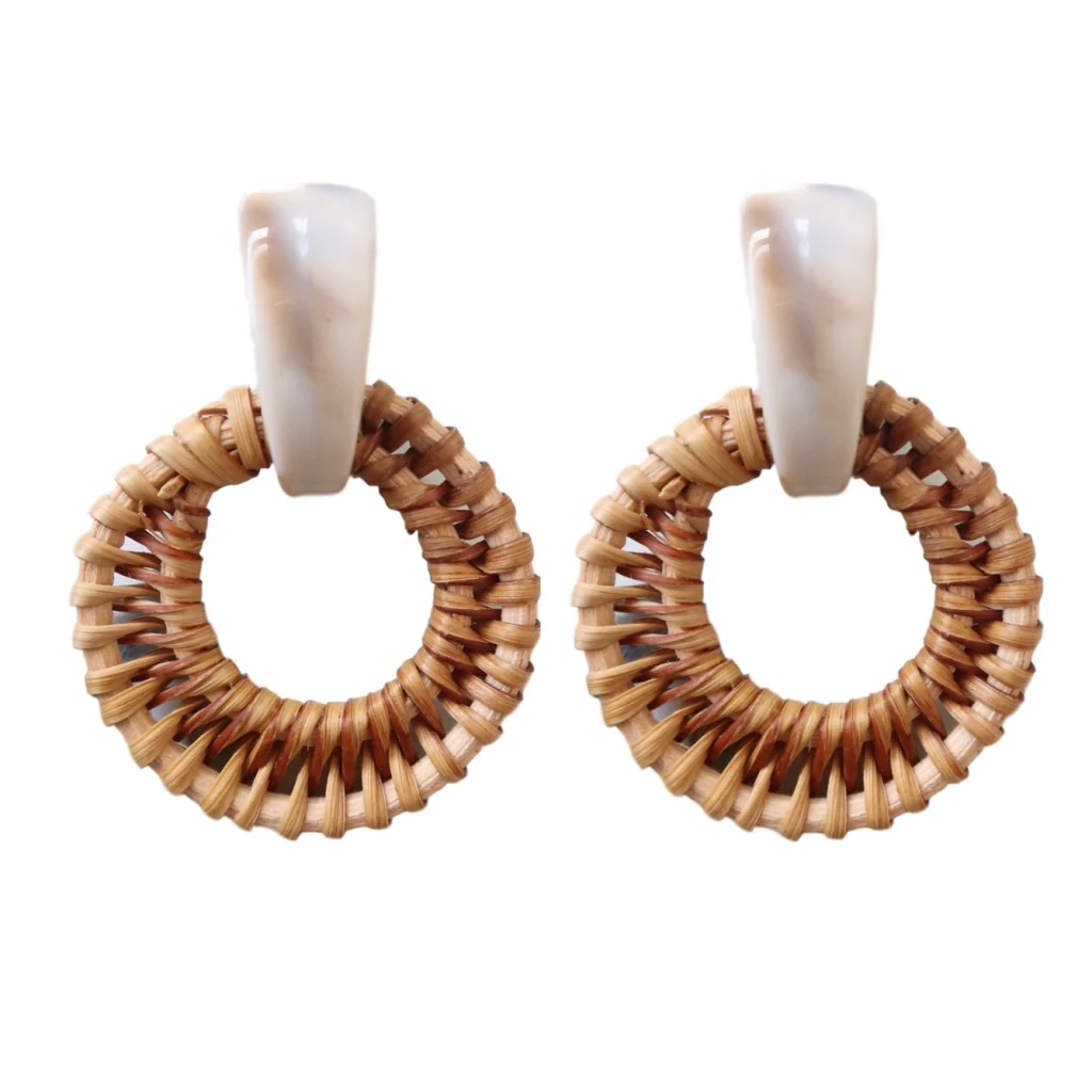 Image of Cream Bali Button Studs