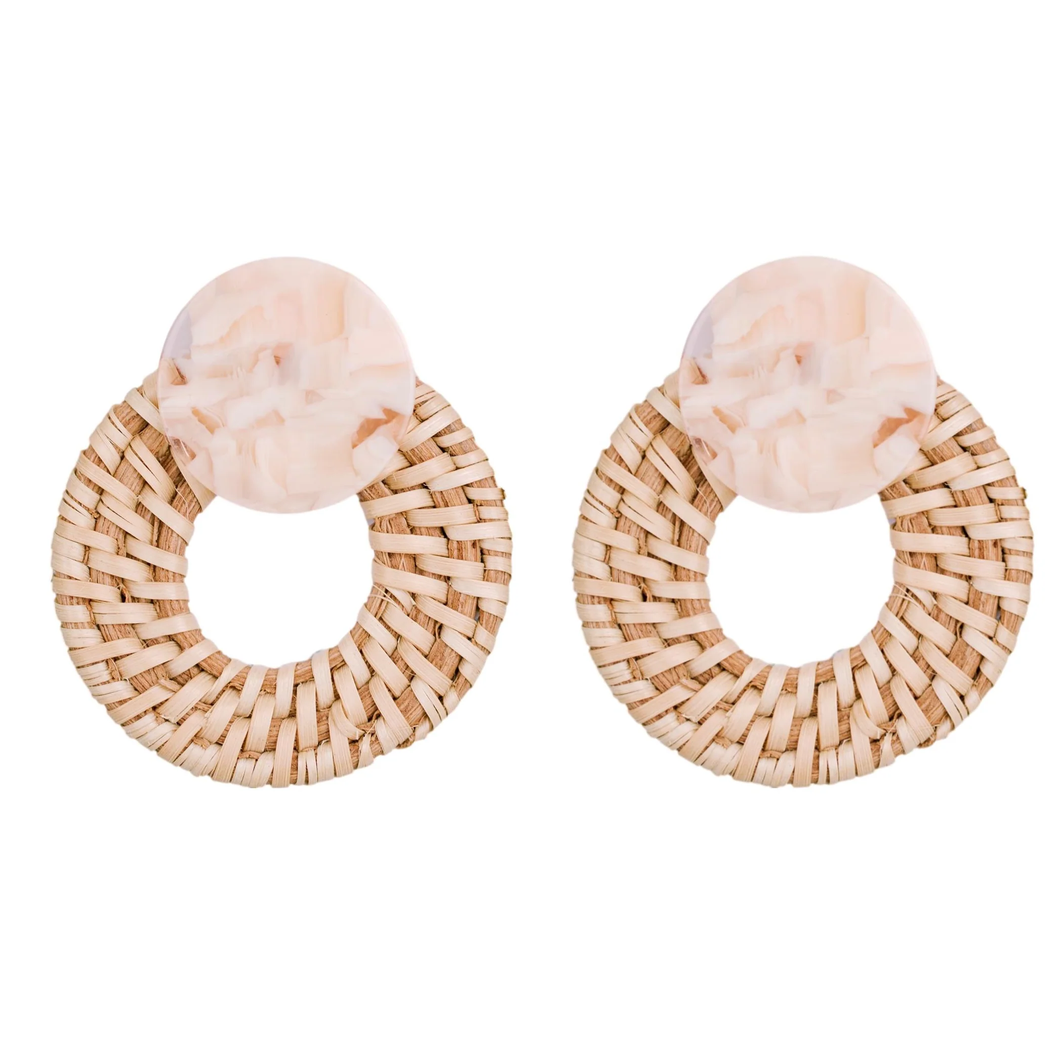 Image of Blonde Rattan Bali Doorknockers