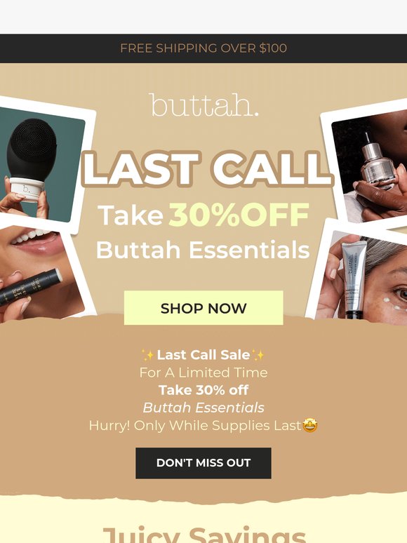 Last Call Sale! 30% Your Favs
