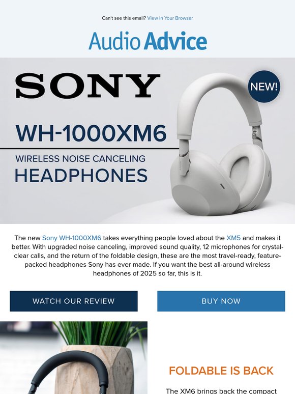 🎧 NEW! Sony WH-1000XM6 Wireless Noise Canceling Headphones