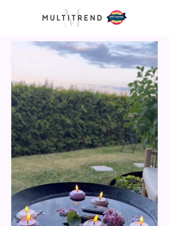 Stemningsfull glød til hagekveldene 🌙 og nyhet til kaffeelskeren ☕