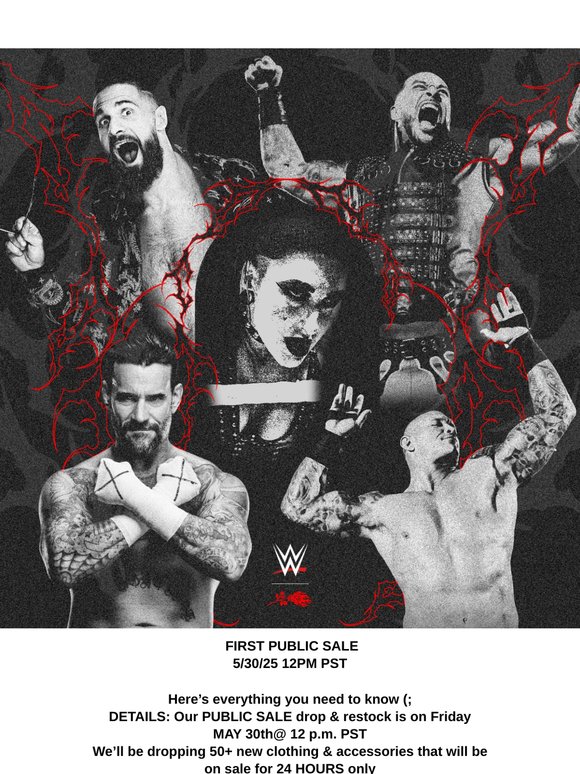 WWE COLLECTION DROPS THIS FRIDAY!