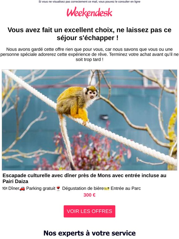 Nous avons maintenu l'offre pour vous pendant 72 heures ! 🕒