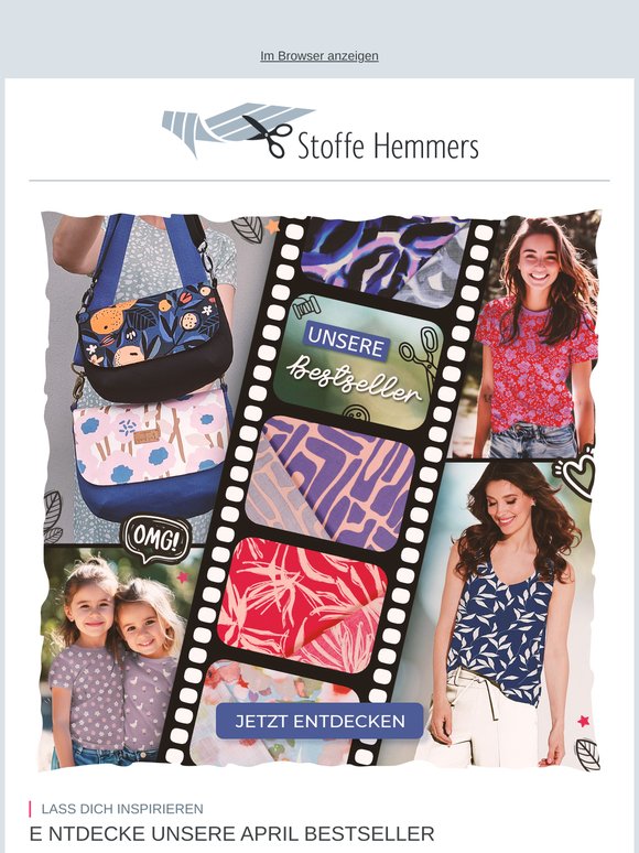 ✨ Mai-Bestseller: Bekleidungsstoffe, Kinderstoffe & mehr im Fokus!