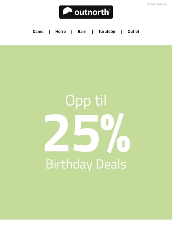 Birthday Deals – vårens beste priser på skandinavisk friluftsliv
