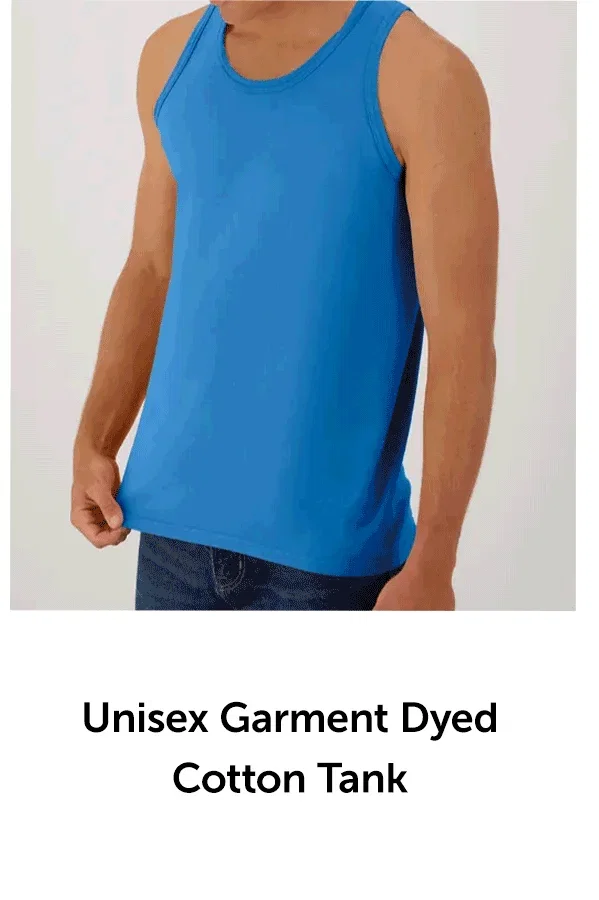 Unisex Garment Dyed Cotton Tank