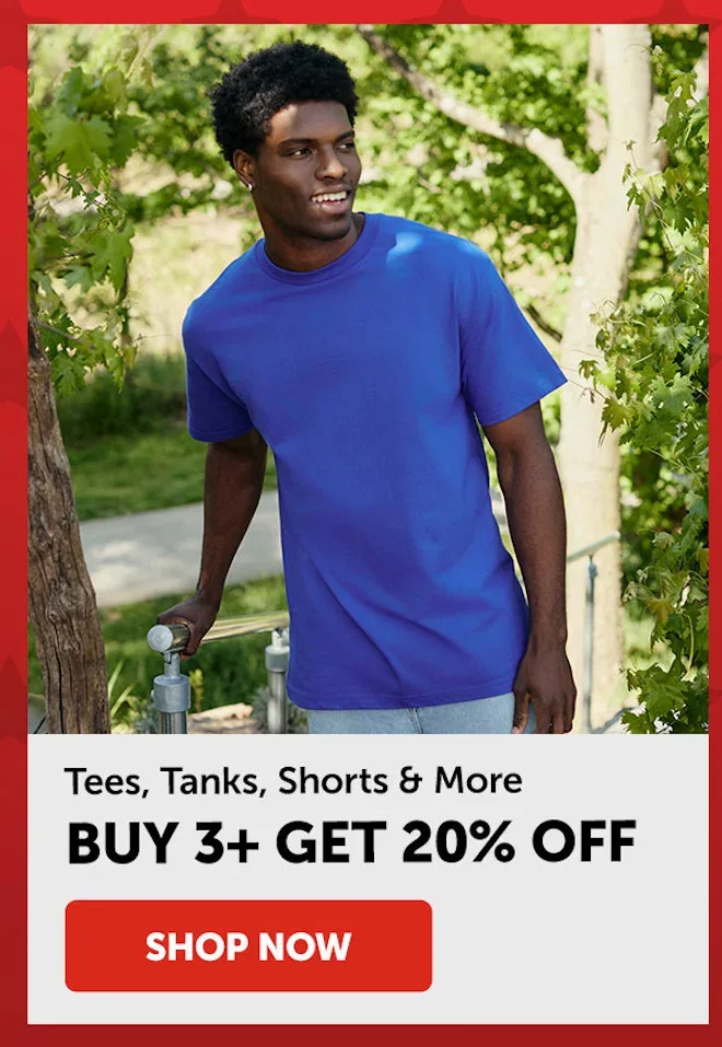 Tees, Tanks, Shorts & More