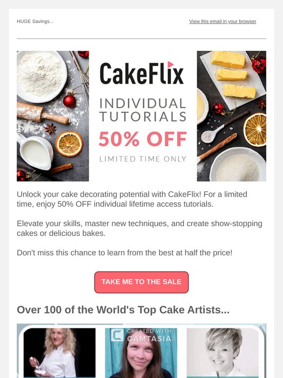 CakeFlix Tutorials at Unbelievable Prices