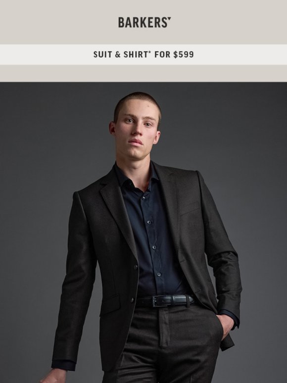 Our $599 Suit + Shirt Package Is Here