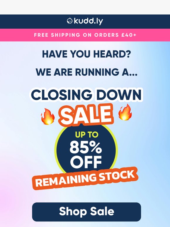 Up to 85% OFF while stock lasts 👉