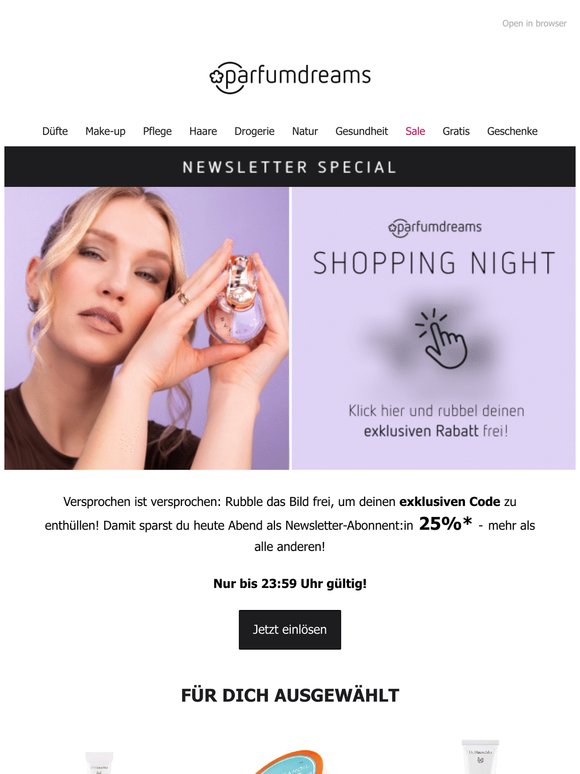 WOW 🤩 25% nur für dich bis Mitternacht