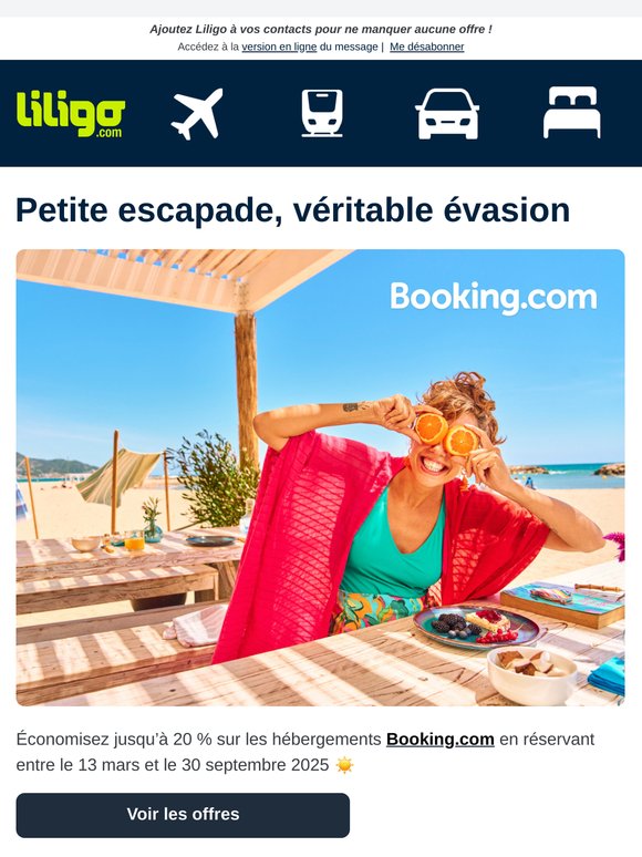 Rome, Séville, Barcelone, Lisbonne... -20% sur une sélection de séjours avec Booking.com 🏝️