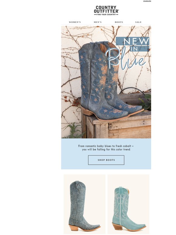 Now Trending: Blue Boots