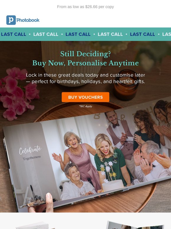 Last Call: Huge Photobook Savings